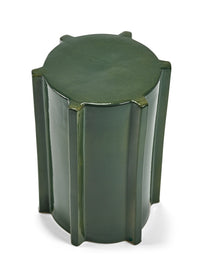 Geometric Ceramic Side Table - Serax Pawn Collection in Ochre, Brown, or Dark Green