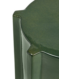 Geometric Ceramic Side Table - Serax Pawn Collection in Ochre, Brown, or Dark Green