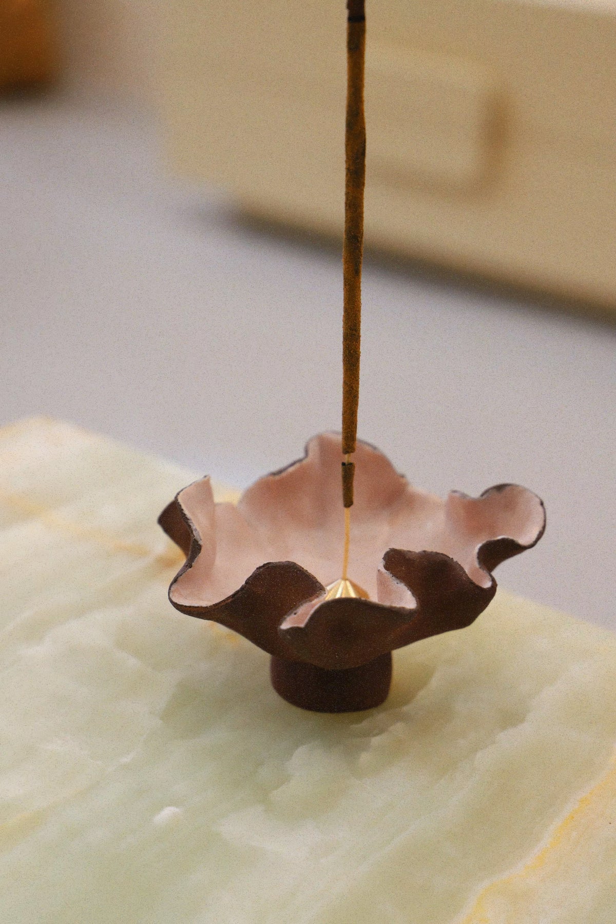 Hibiscus Rouge Handmade Ceramic Incense Holder – NH x L&S Ceramics