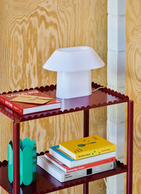 Drome Table Lamp by HAY White Opal Table Lamp