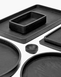 Coaster Rectangular  Ash Black