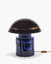 Table Lamp John in Dark Blue by Serax - Stoneware with Reactive Glaze