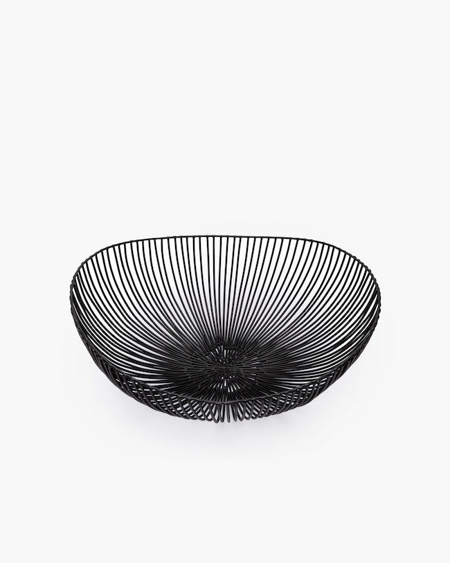Wire Basket Oval Black by Serax