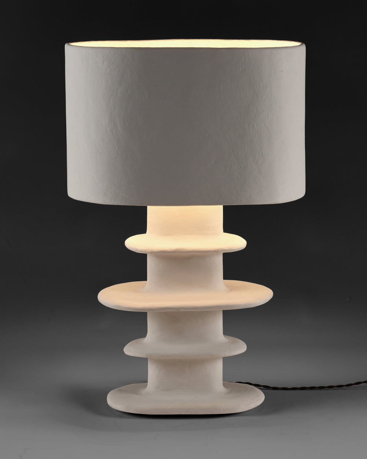 Table Lamp 03 White Earth by Serax - Handcrafted Papier-Maché