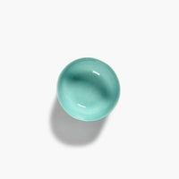 looking down into a shimmering azure blue bowl from the serax ottalenghi feast range