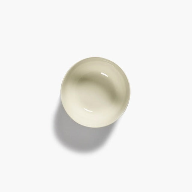 looking in the off white bowl in high quality shine from feast by ottolenghi bowl