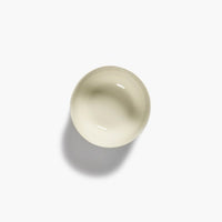 looking in the off white bowl in high quality shine from feast by ottolenghi bowl
