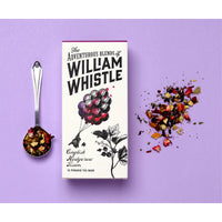 William Whistle pyramid tea bags with elderberries, apple and liquorice blend