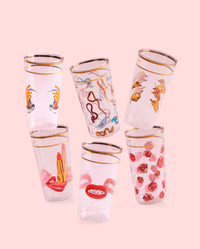 Seletti TOILETPAPER Tall Drinking Glass - Bold Borosilicate Glassware in Multiple Designs