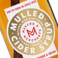 Handmade Mulled Cyder Syrup 200ml by Makers & Merchants