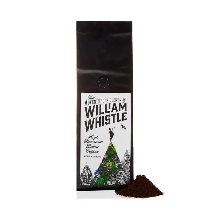 Smooth full-bodied high mountain coffee from William Whistle, perfect for cafetières