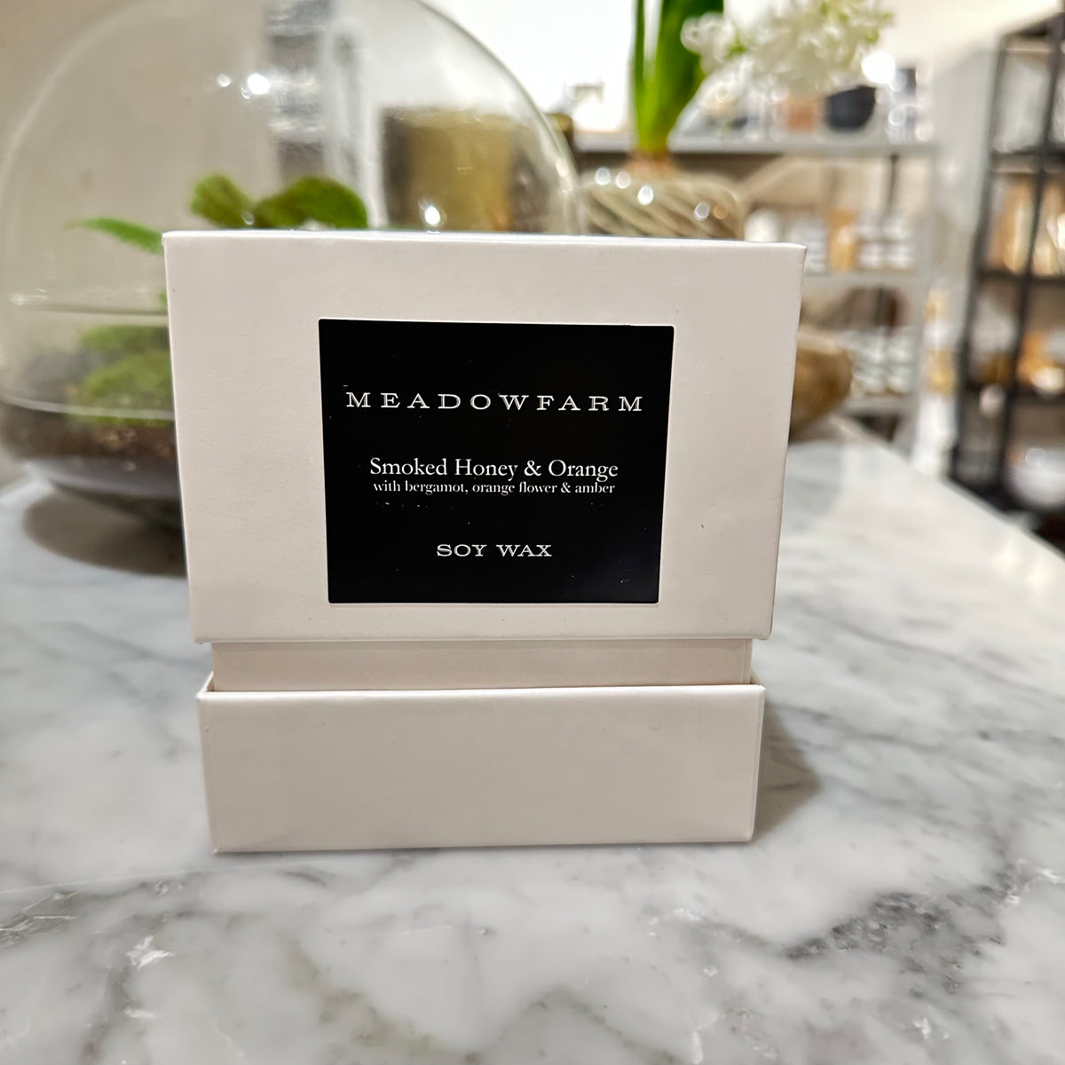 3-Wick Scented Candle – Smoked Honey & Orange 400g by Meadowfarm