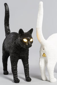 Jobby The Cat Lamp - Wireless Black LED Cat Lamp by Seletti