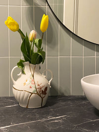 Seletti Kintsugi Vases - Handmade Porcelain Vase with 24K Gold Detailing