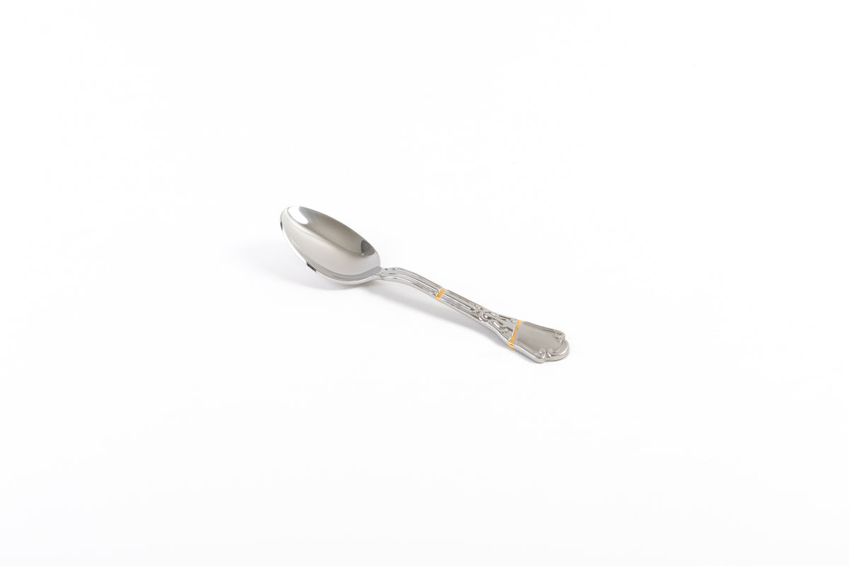 Seletti Kintsugi Cutlery Set - Handcrafted Gold & Steel Flatware (Set of 4)