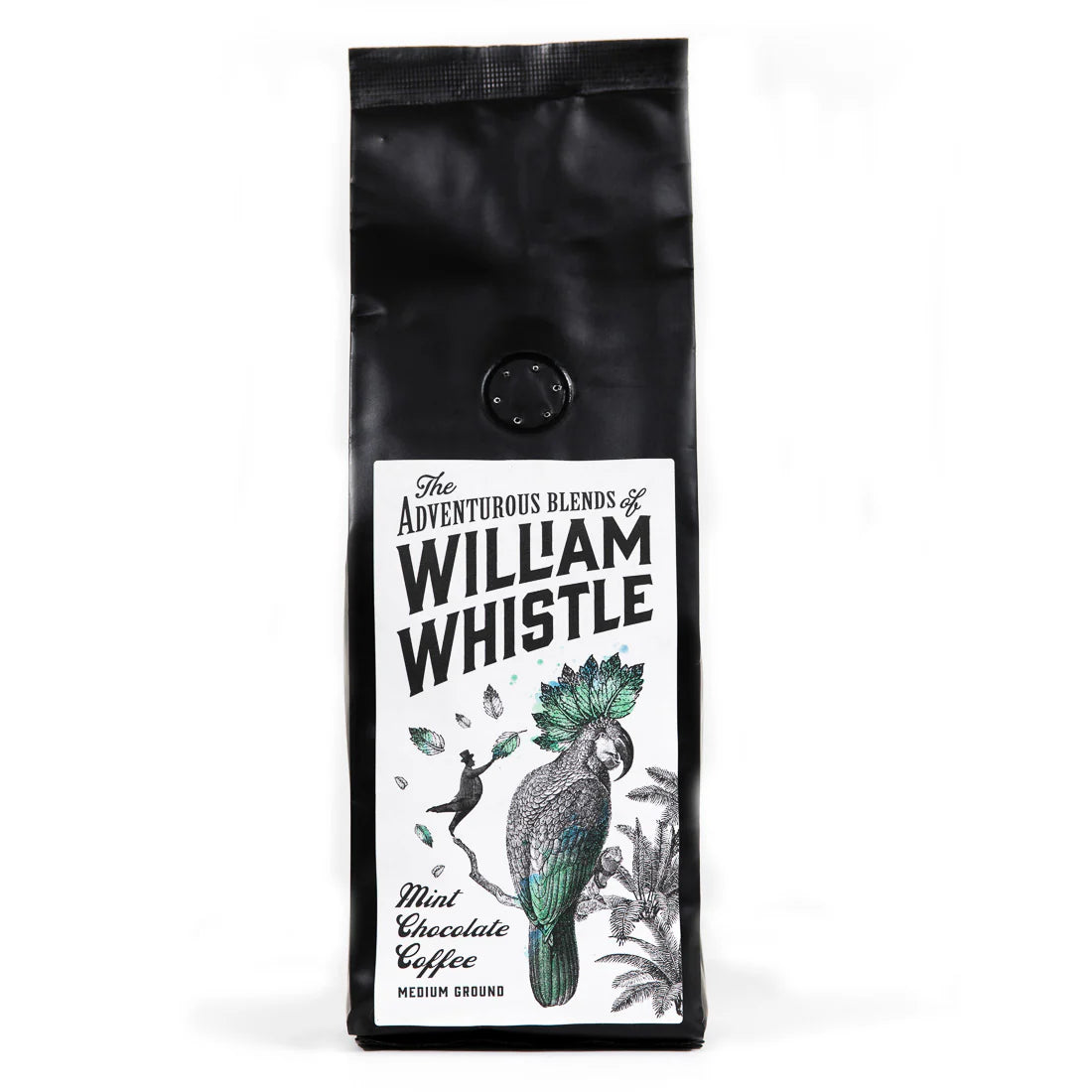 After dinner coffee with cool mint and cocoa undertones in signature packaging