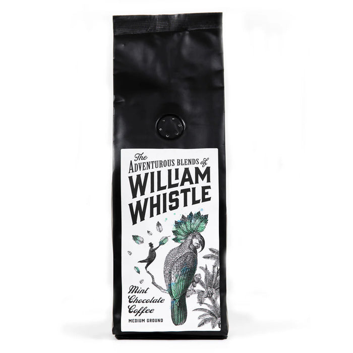 After dinner coffee with cool mint and cocoa undertones in signature packaging