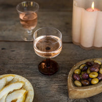 Rio Wine Glass Amber - Elegant Glassware with Amber-Coloured Base
