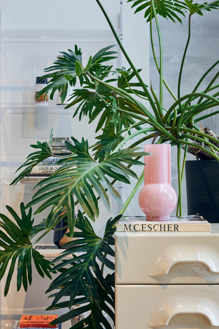 Glass Vase Flamingo Pink by HKLIVING