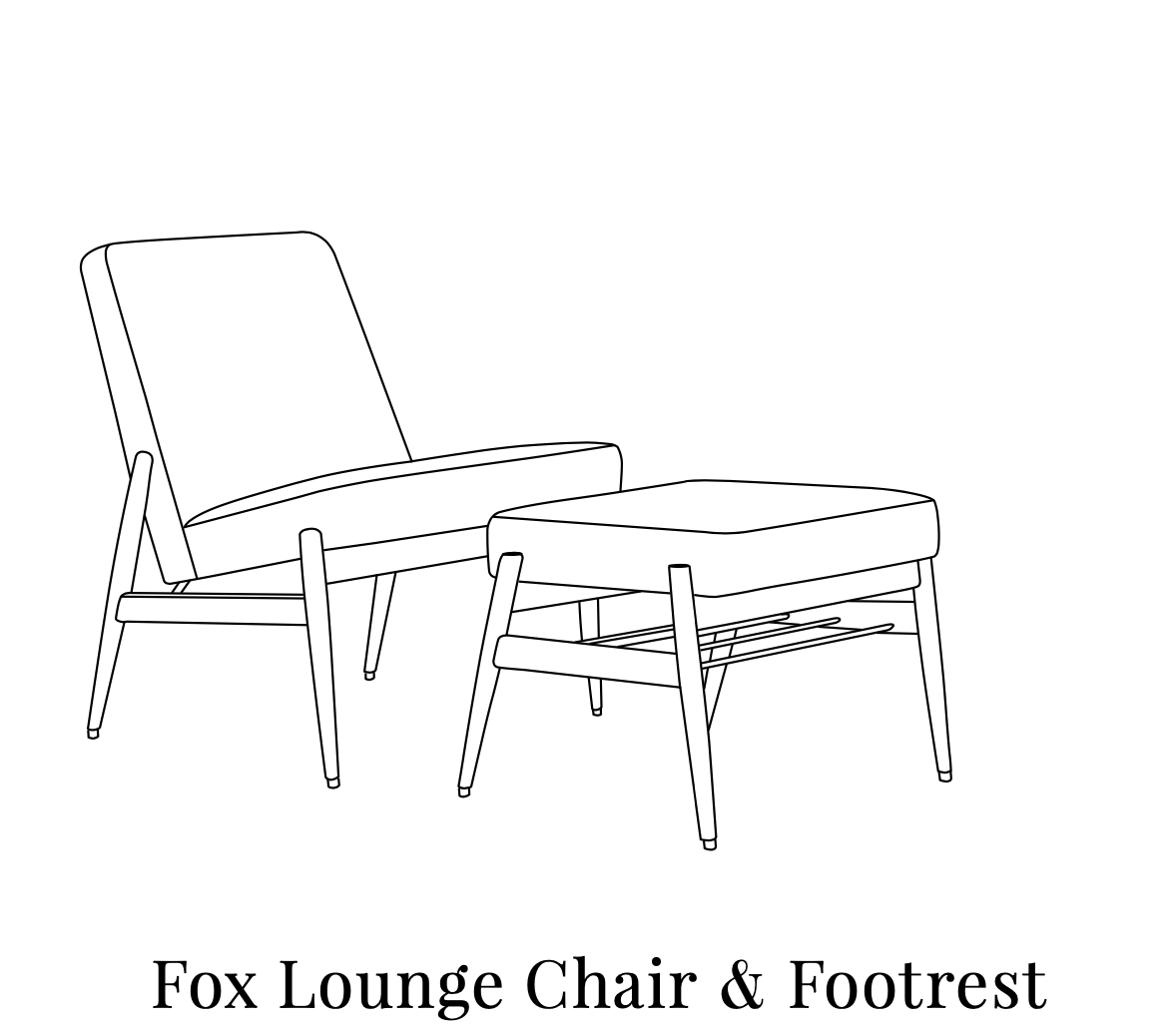 Fox Footrest, Made to Order by 366 Concept