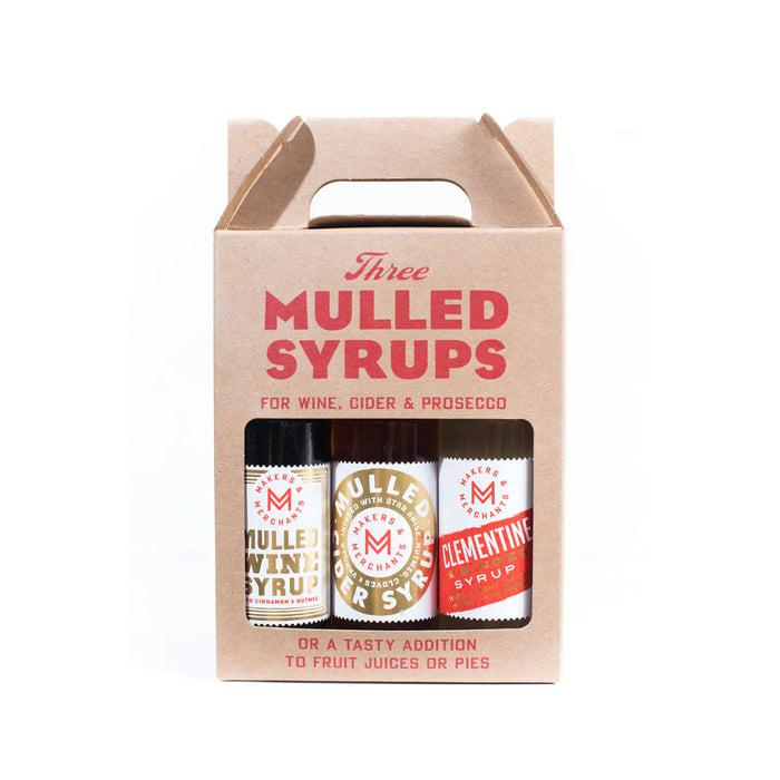 Three Mini Mulled Syrups Handmade Mulled Syrup Trio by Makers & Merchants – Set of 3