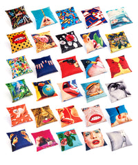 Seletti x TOILETPAPER Cushions - Surreal Pop Art Designs in Bold Styles