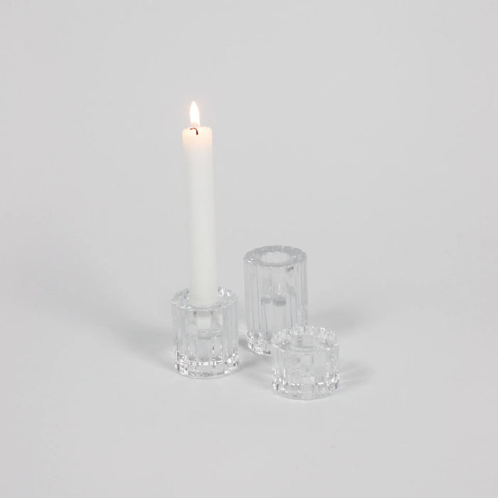Glass Candle Holders - Una by Olsson & Jensen (Three Sizes)