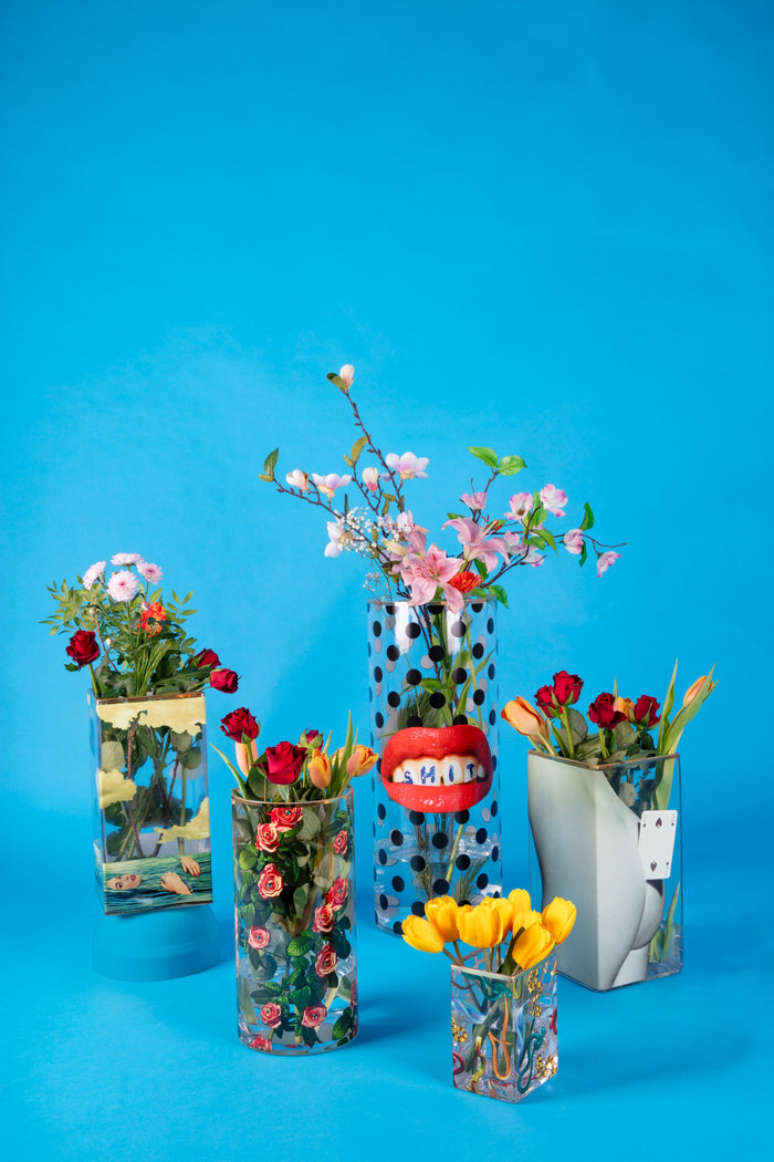 Seletti x TOILETPAPER Cylindrical Glass Vase - Small, Medium & Large