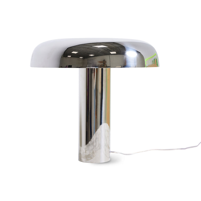 Mushroom Table Lamp Chrome by HKLIVING