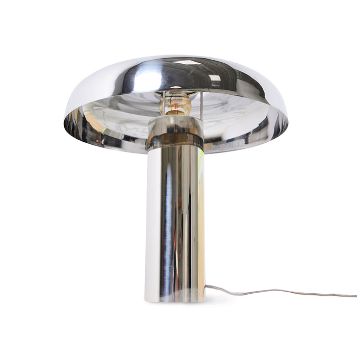 Mushroom Table Lamp Chrome by HKLIVING