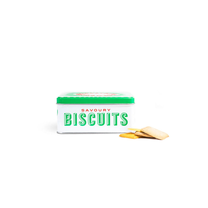 Handmade Biscuits for Cheese in a Tin by Makers & Merchants – Rich Parmesan & Cornish Seaweed