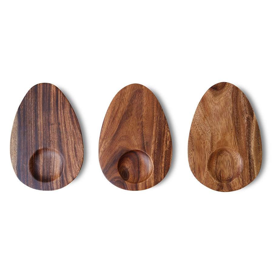 Acacia Serving Platter, Avocado Shaped, HKLIVING