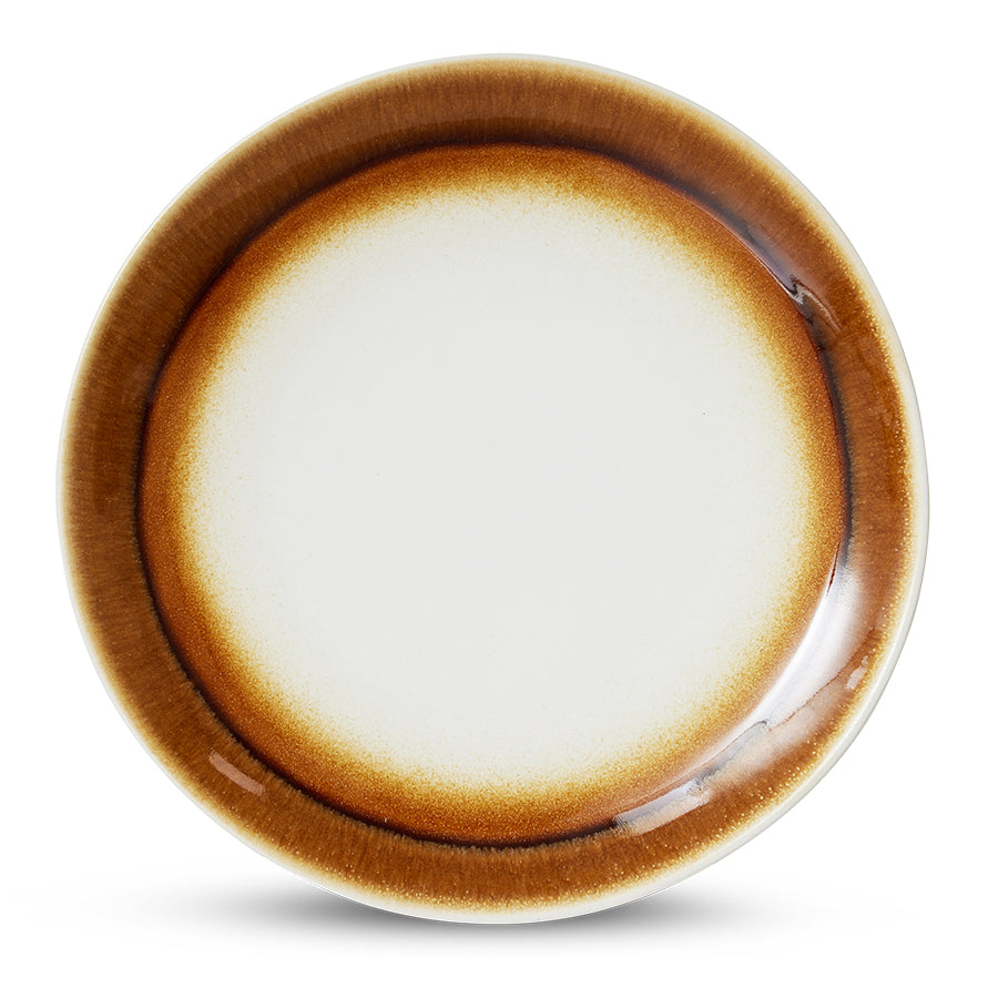 70s Ceramics, Dinner Plates, Supernova, Set of 2