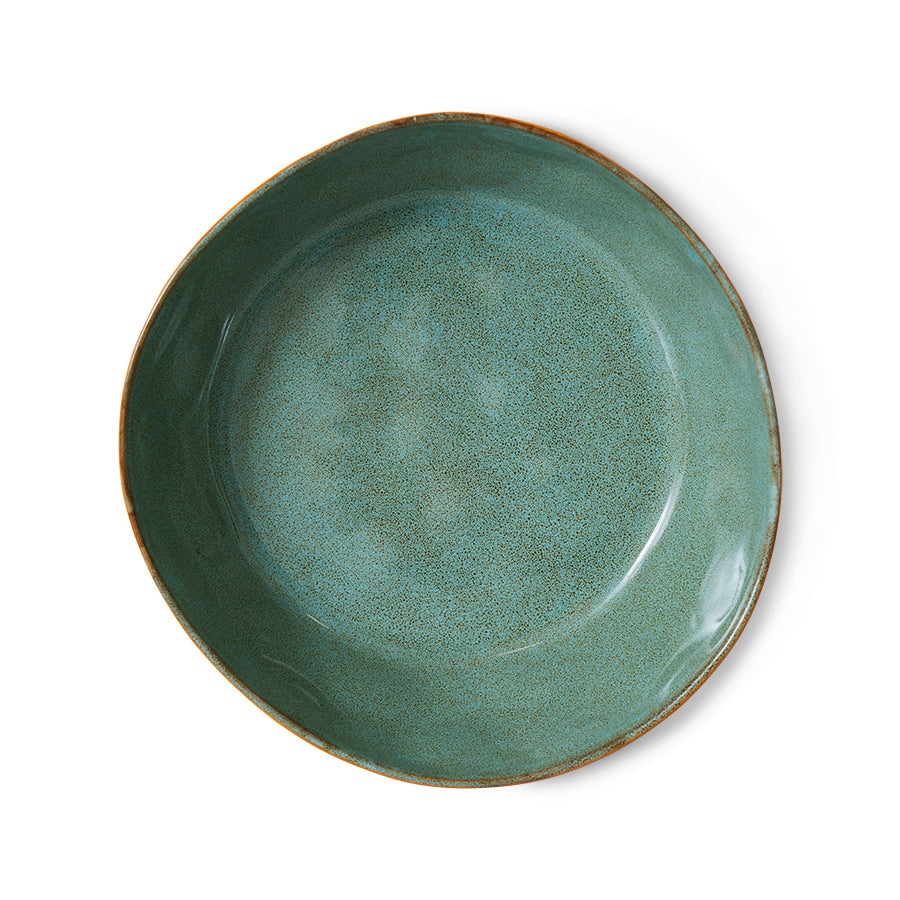 Pasta Bowls, Set of 2, HKLIVING 70s Ceramics, Golden Hour