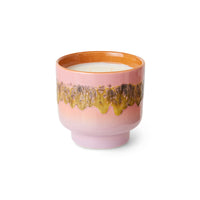 Creamy Vanilla Scented Candle, Miami, 70s Ceramics by HKLIVING