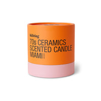 Creamy Vanilla Scented Candle, Miami, 70s Ceramics by HKLIVING
