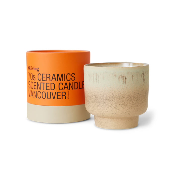 Refreshing Scented Candle, Vancouver, 70s Ceramics by HKLIVING