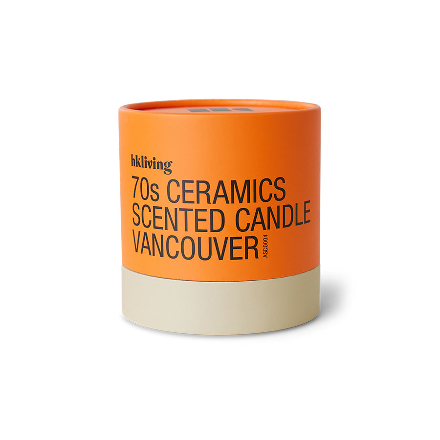 Refreshing Scented Candle, Vancouver, 70s Ceramics by HKLIVING