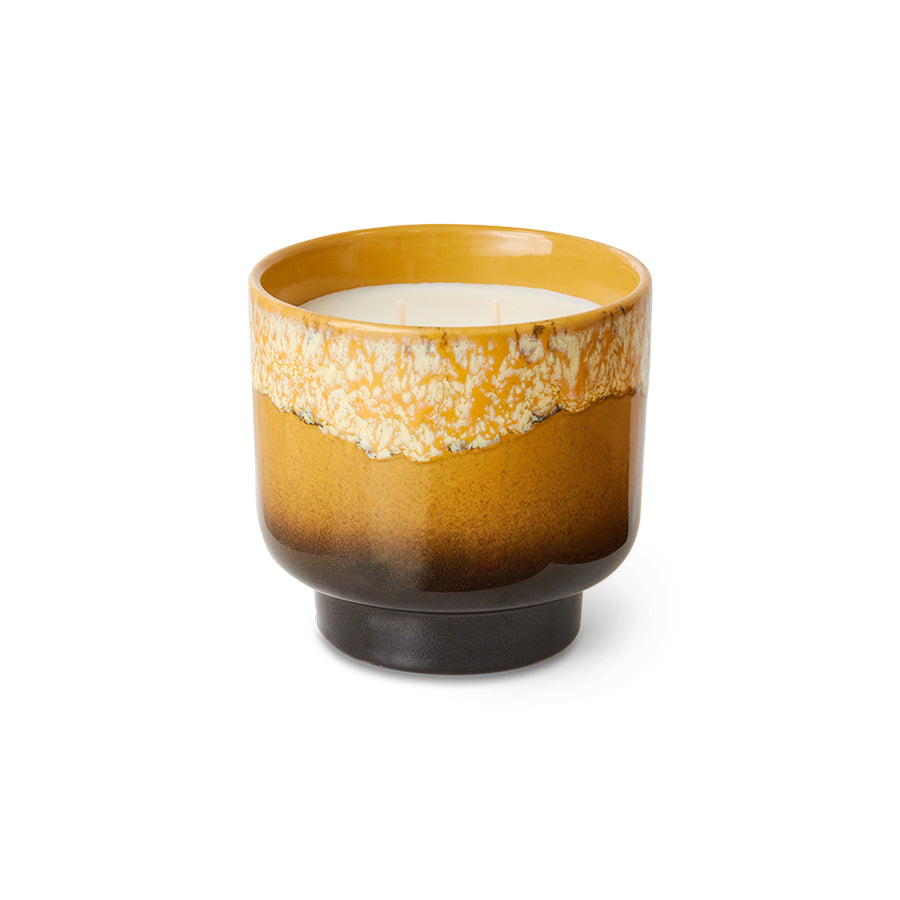 Spiced Citrus Scented Candle, Valencia, 70s Ceramics by HKLIVING