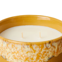 Spiced Citrus Scented Candle, Valencia, 70s Ceramics by HKLIVING