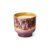 Floral Herbal Scented Candle, Cape Town, 70s Ceramics by HKLIVING