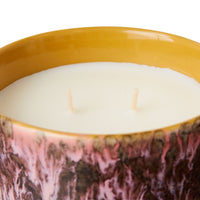 Floral Herbal Scented Candle, Cape Town, 70s Ceramics by HKLIVING