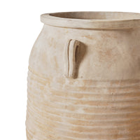 Sirocco Terracotta Floor Vase - Large Mediterranean-Inspired Clay Vessel by HKLIVING