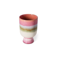 Retro Flower Pot in Rosefield by HKLIVING – Stoneware Planter with Reactive Glaze