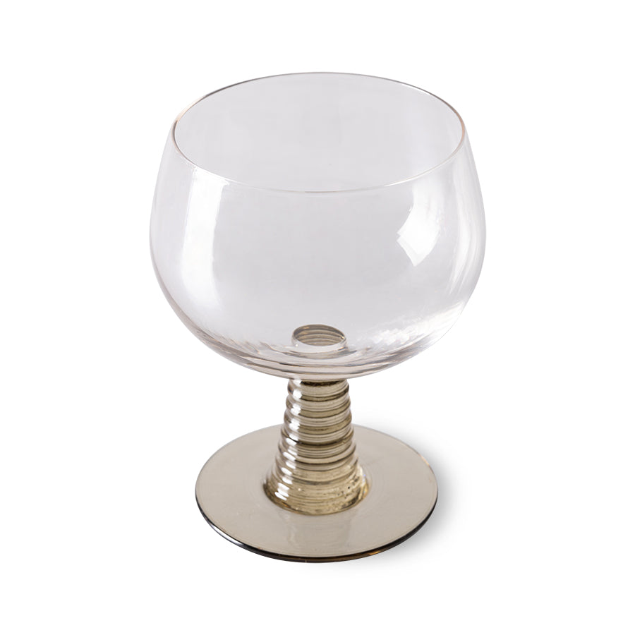 HKLIVING Swirl Wine Glass - Low Green