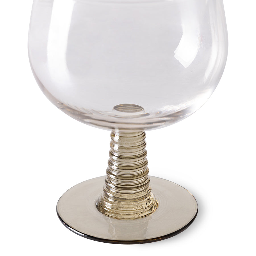 HKLIVING Swirl Wine Glass - Low Green