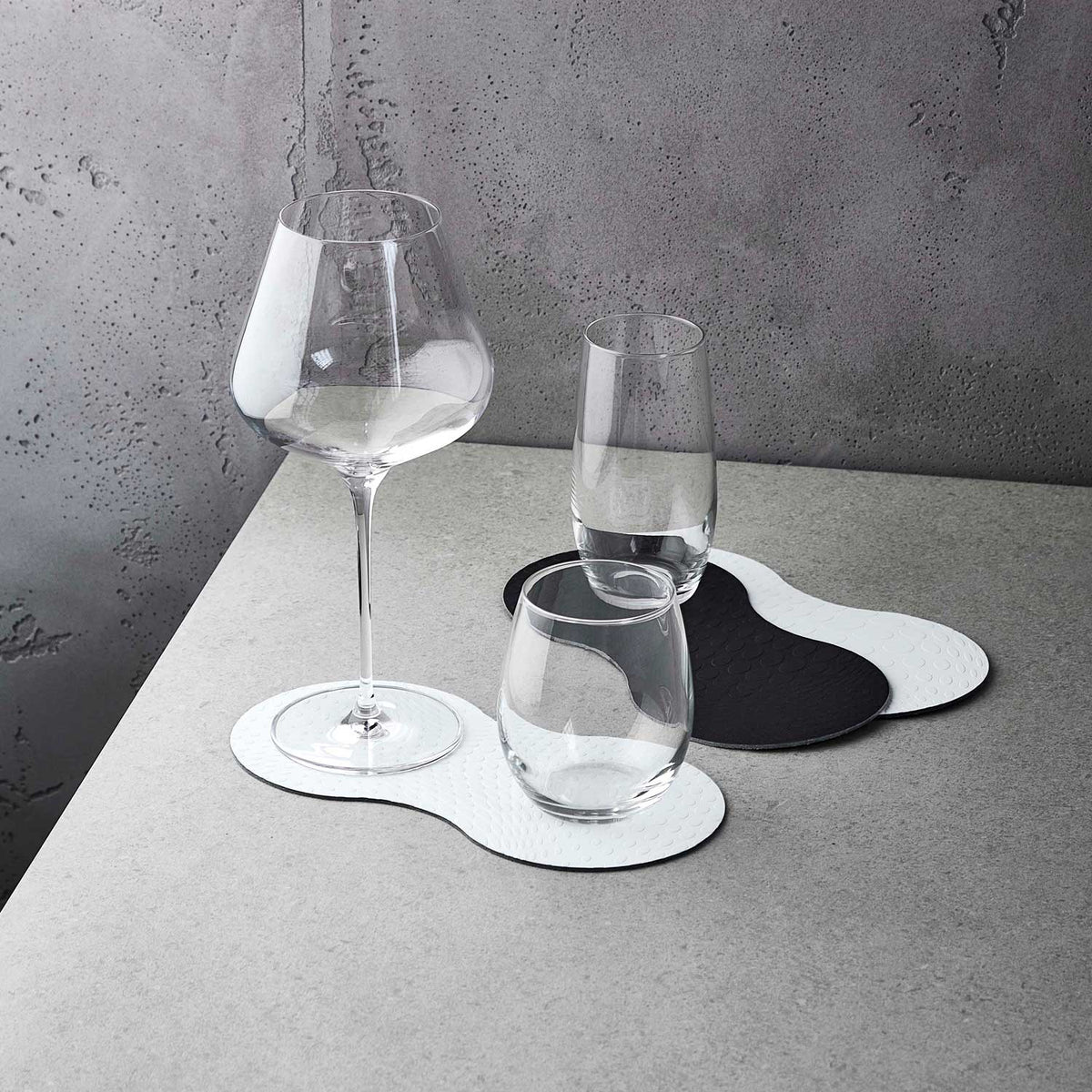 Karim Rashid Recycled Leather Coasters Set of 4