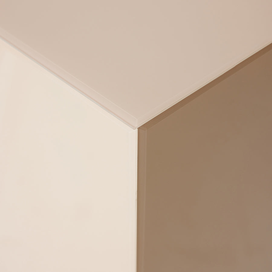 Mirror Block Pillar, Nude, Blush Pink by HKLIVING, Mirror Pedestal, Mirror Column