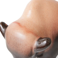Ceramic Bull by HKLIVING and Otto Keramik in Bronze Style, Buffalo, Bison