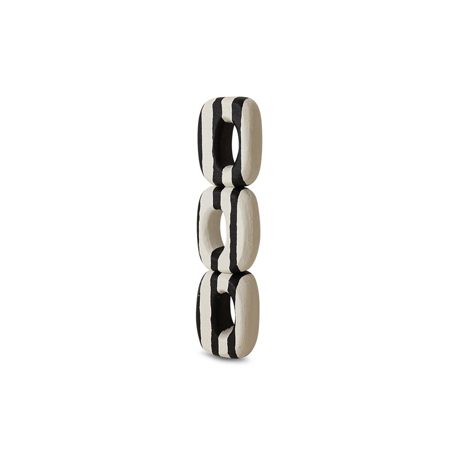 Monochrome Art Sculpture - Handwoven Palm Statement Piece by HKLIVING